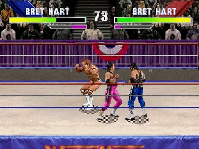 WWF WrestleMania: The Arcade Game gameplay screenshot on Saturn