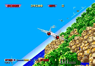 After Burner gameplay screenshot on 32X