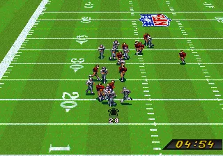 NFL Quarterback Club gameplay screenshot on 32X