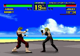 Virtua Fighter gameplay screenshot on 32X