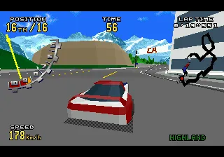 Virtua Racing Deluxe gameplay screenshot on 32X
