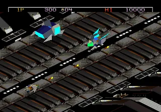 Zaxxon's Motherbase 2000 gameplay screenshot on 32X