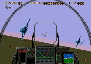 After Burner III gameplay screenshot on Sega CD