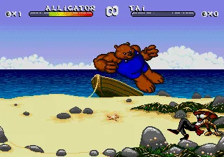 Brutal: Paws of Fury gameplay screenshot on Sega CD
