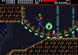 Earnest Evans gameplay screenshot on Sega CD
