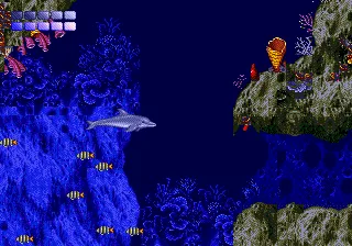 Ecco the Dolphin gameplay screenshot on Sega CD