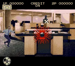 Lethal Enforcers gameplay screenshot on Sega CD