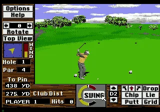 Links: The Challenge of Golf gameplay screenshot on Sega CD