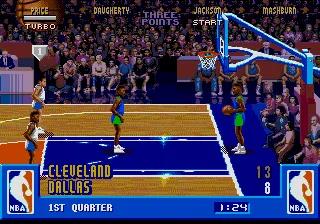 NBA Jam gameplay screenshot on Sega CD