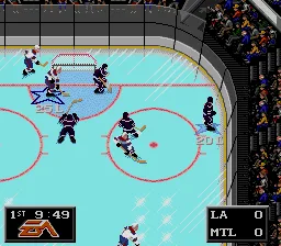 NHL '94 gameplay screenshot on Sega CD