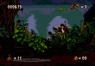 Pitfall: The Mayan Adventure gameplay screenshot on Sega CD