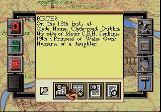 Sherlock Holmes: Consulting Detective gameplay screenshot on Sega CD