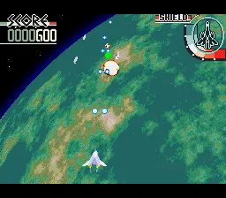 Silpheed gameplay screenshot on Sega CD
