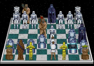 Star Wars Chess gameplay screenshot on Sega CD