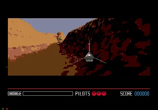 Star Wars: Rebel Assault gameplay screenshot on Sega CD