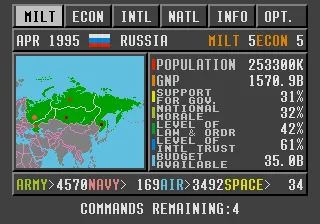 The Third World War gameplay screenshot on Sega CD