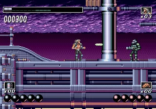 Wolfchild gameplay screenshot on Sega CD
