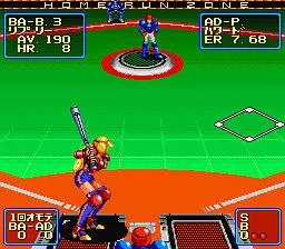 2020 Super Baseball gameplay screenshot on SNES