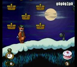 Adventures of Yogi Bear gameplay screenshot on SNES