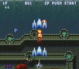 Aero Fighters gameplay screenshot on SNES