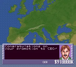 Aerobiz Supersonic gameplay screenshot on SNES