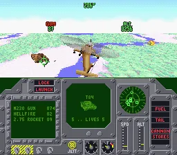 Air Cavalry gameplay screenshot on SNES