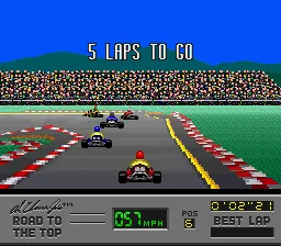 Al Unser Jr.'s Road to the Top gameplay screenshot on SNES