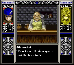 Arcana gameplay screenshot on SNES