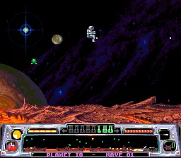 Archer Maclean's Super Dropzone gameplay screenshot on SNES