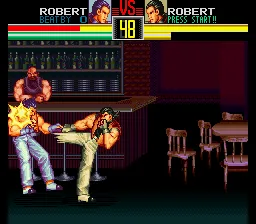 Art of Fighting gameplay screenshot on SNES