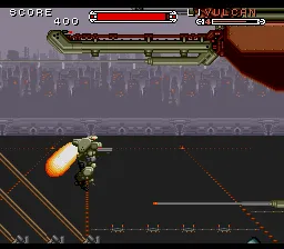 Assault Suits Valken 2 gameplay screenshot on SNES