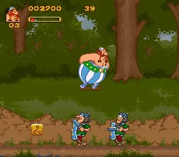 Asterix & Obelix gameplay screenshot on SNES