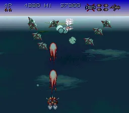 Axelay gameplay screenshot on SNES
