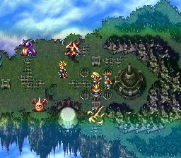 Bahamut Lagoon gameplay screenshot on SNES
