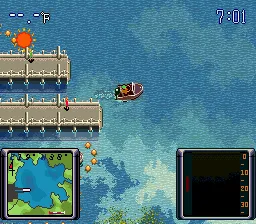 Bassin's Black Bass gameplay screenshot on SNES