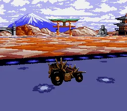 Battle Cars gameplay screenshot on SNES