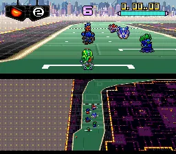 Battle Racers gameplay screenshot on SNES