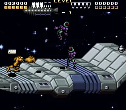 Battletoads & Double Dragon gameplay screenshot on SNES