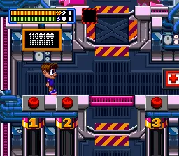 Big Sky Trooper gameplay screenshot on SNES