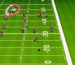 Bill Walsh College Football gameplay screenshot on SNES
