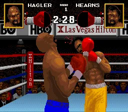 Boxing Legends of the Ring gameplay screenshot on SNES
