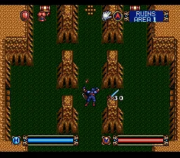 Brandish gameplay screenshot on SNES