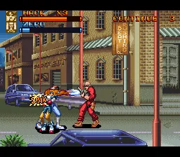 Brawl Brothers gameplay screenshot on SNES