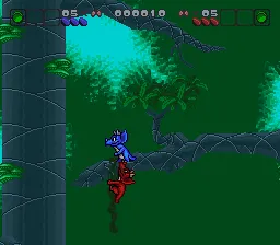 Bronkie the Bronchiasaurus gameplay screenshot on SNES