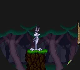 Bugs Bunny Rabbit Rampage gameplay screenshot on SNES