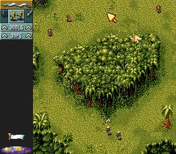 Cannon Fodder gameplay screenshot on SNES