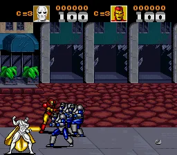 Captain America and The Avengers gameplay screenshot on SNES