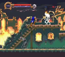 Castlevania: Dracula X gameplay screenshot on SNES