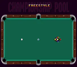 Championship Pool gameplay screenshot on SNES