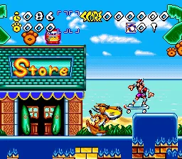 Chester Cheetah: Wild Wild Quest gameplay screenshot on SNES